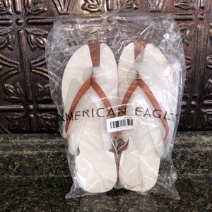 American Eagle Outfitters Leather Flip Flops
